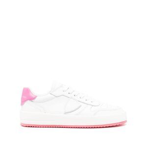 PHILIPPE MODEL PARIS Women's Low-Top Sneakers Women VEAU BLANC/FUCSIA